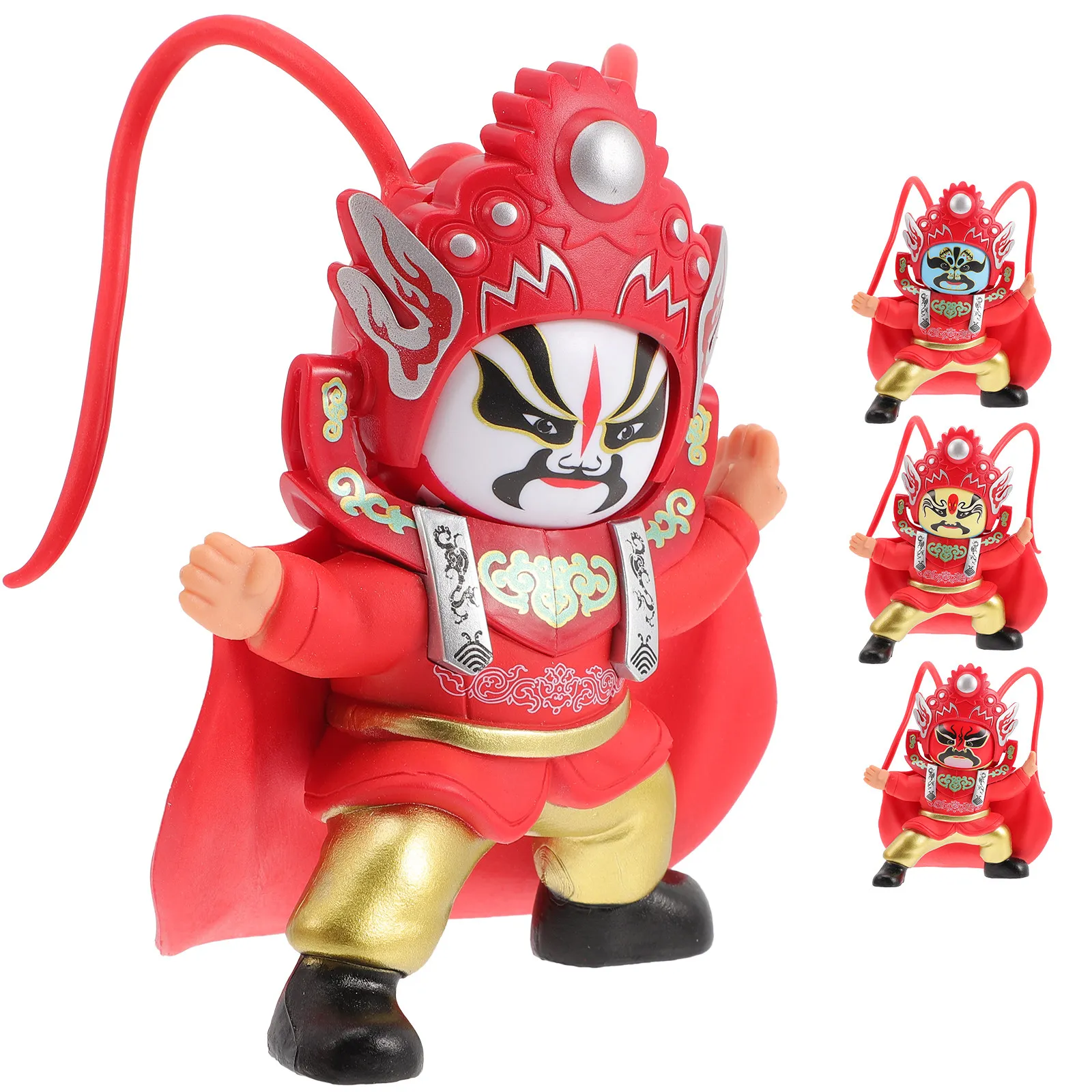 

Пластиковая фигурка-сувенир с меняющимся лицом персонажа Пекинской оперы, изысканное изделие ручной работы, подарок для декора дома, кабинета, офиса