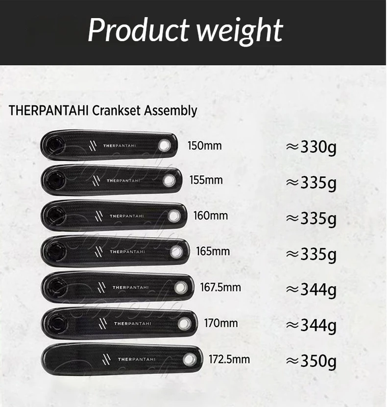 RPANTAHI Rennrad-Carbonfaser-Kurbelgarnitur SLRPower Meter Fahrrad-Kettenblattklemme Smart Riding Precision EASTON-Schnittstelle 150–172,5 mm – Detail 11