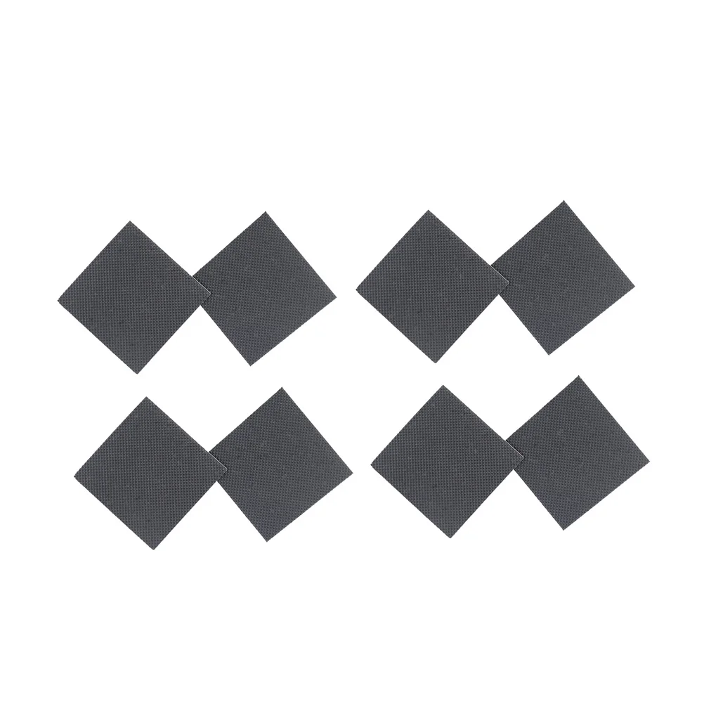 

4Pairs Non-Slip Shoe Pads High Heel Soles Anti-Slip Wear-Resistant Silent Stickers for Women Black Square Protection Decals