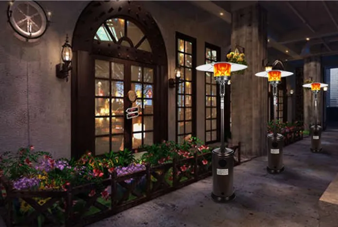 Europe room winter out door restaurant courtyard natural gas liquefied gas umbrella-type patio gas heater