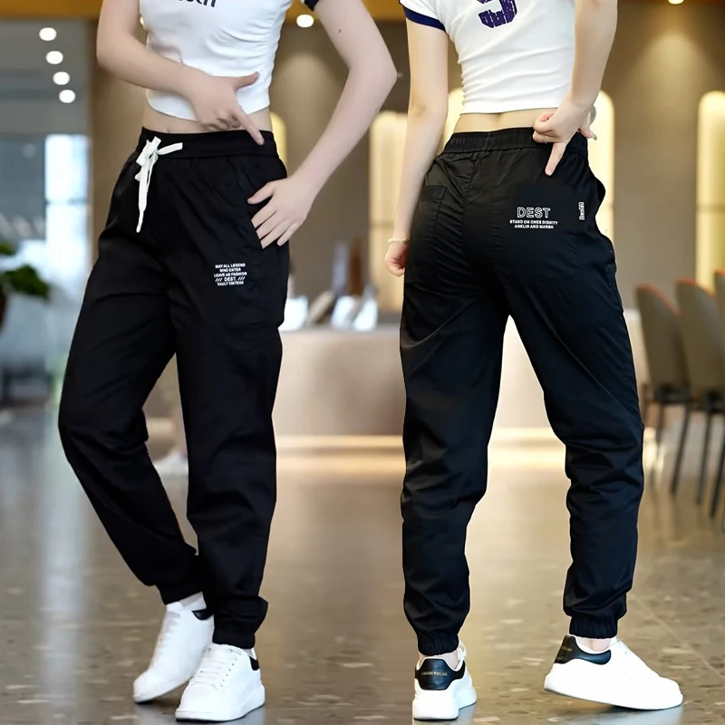 Calças Casuais Masculinas para Trabalho Primavera Outono Tamanho ande Ajuste Solto para Escritório e Lazer Tecido de Poliés...