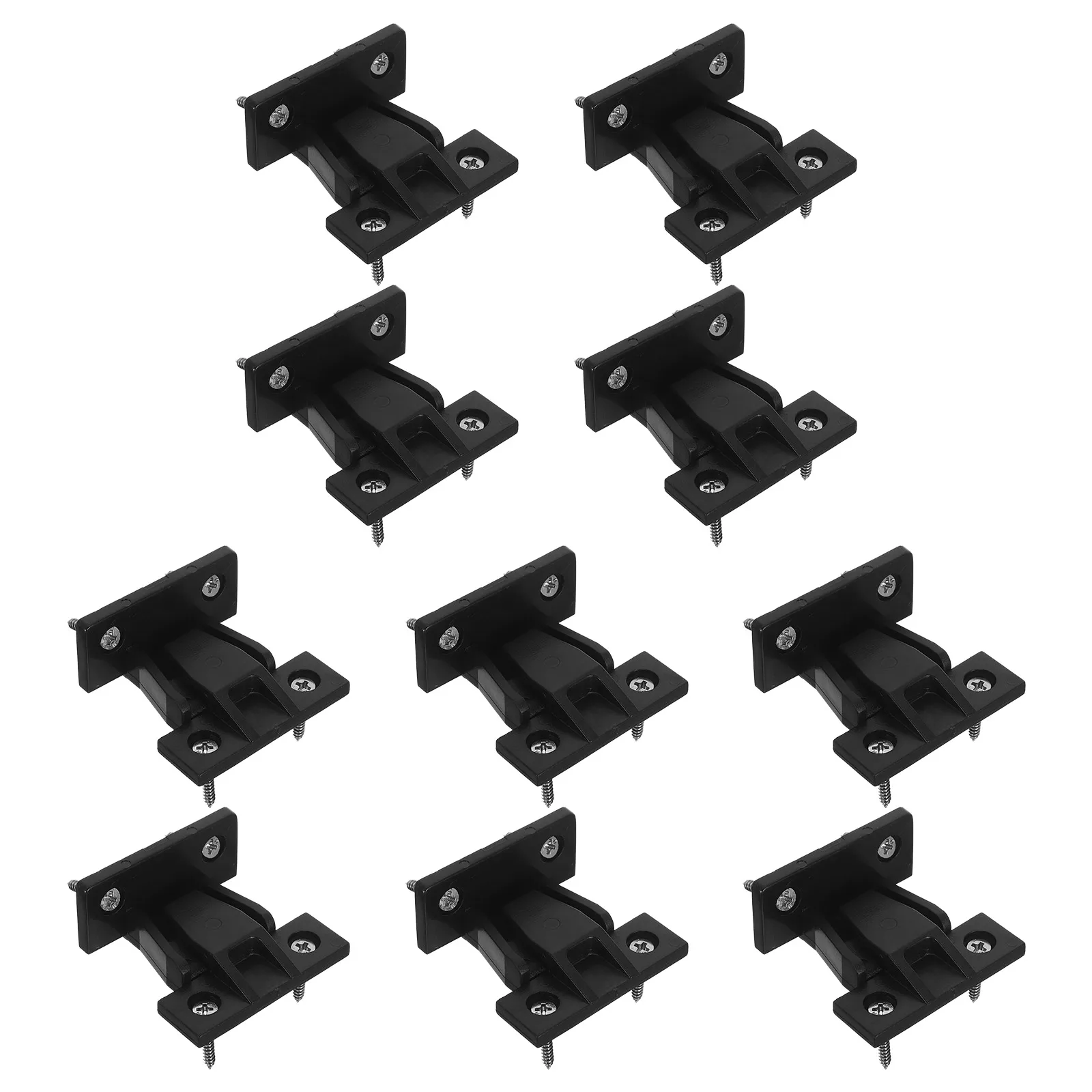 

10pcs Plastic Cabinet Connectors Quick Fit Adjustable Corner Buckle For Wardrobe Shelf Support Table Top Fasteners Durable