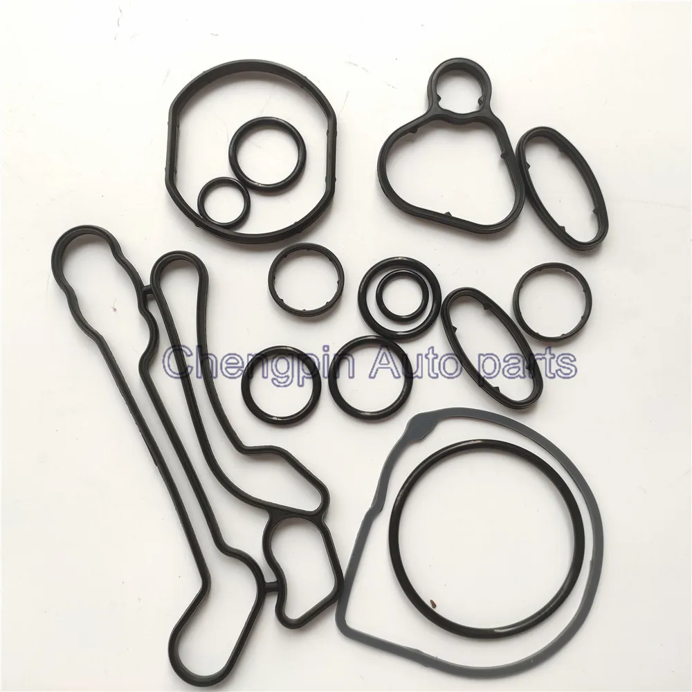 (10set/lot)Cooling System Seal Oil Cooler Gasket Seals # 24445723 55354071 For Chevrolet Cruze 1.6L 1.8L Sonic Astra Zafira