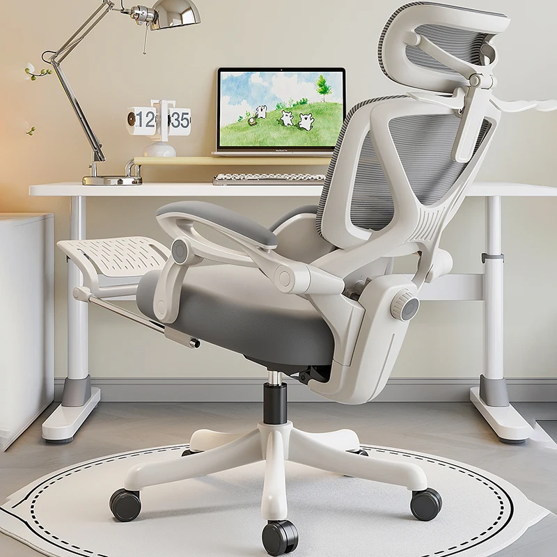 

High Back Rolling Office Chair Swivel Accent Lounge Comfortable Office Chair Luxury Ergonomic Chaise De Bureaux Home Furniture