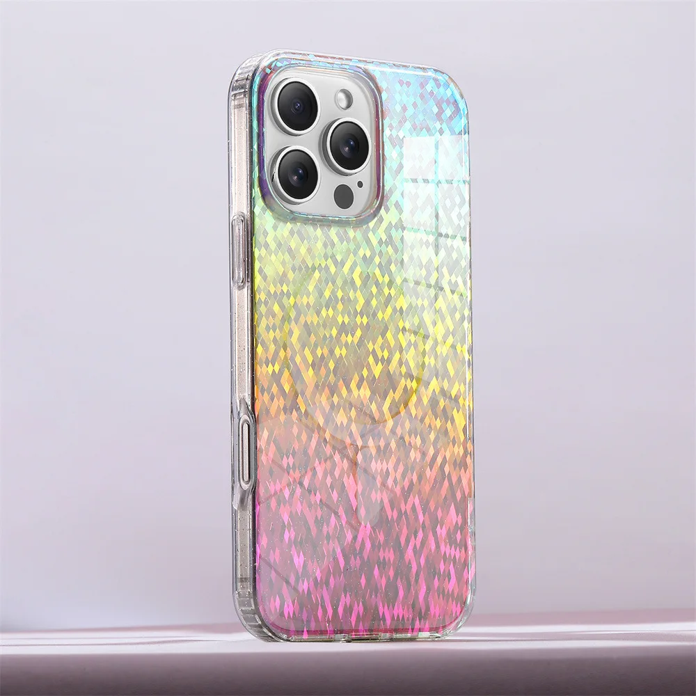 

New Magsafe Wireless Charge Magnetic Phone Case For iPhone 16 15 14 13 12 11 Pro Max Plus For Samsung Galaxy S25 S24 Ultra Cover