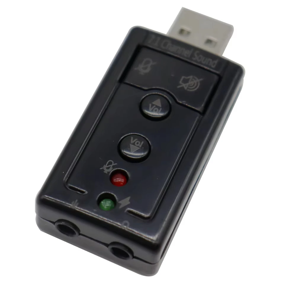 7.1 USB Stereo Audio Adapter Mini External Sound Card for Windows XP/2000/Vista/7 USB Audio Adapter for PC and Laptop