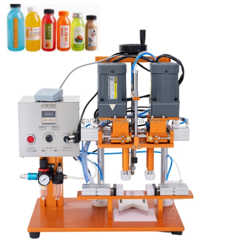 Hot Selling Semi-Automatic Bottle Capping Machine 20-60mm Adjustable Screw Capper 25-45 Bottles/Min for Beverage Cosmetics