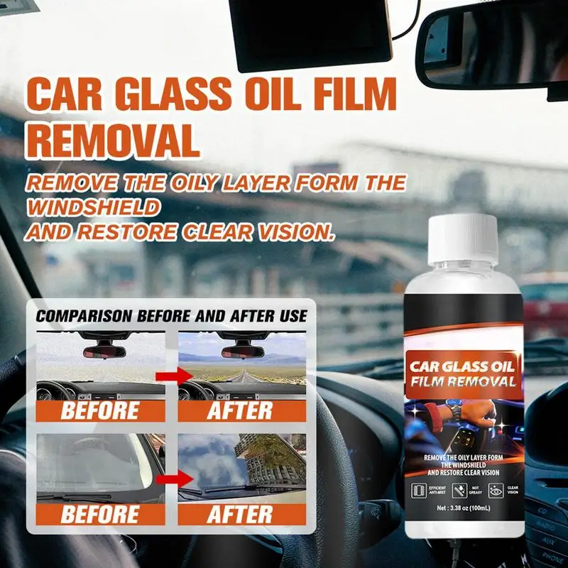 

Car Glass Cleaner 100ml Powerful Efficient Car Windshield Cleaner Liquid Multifunctional Car Maintenance Supplies For Car Window