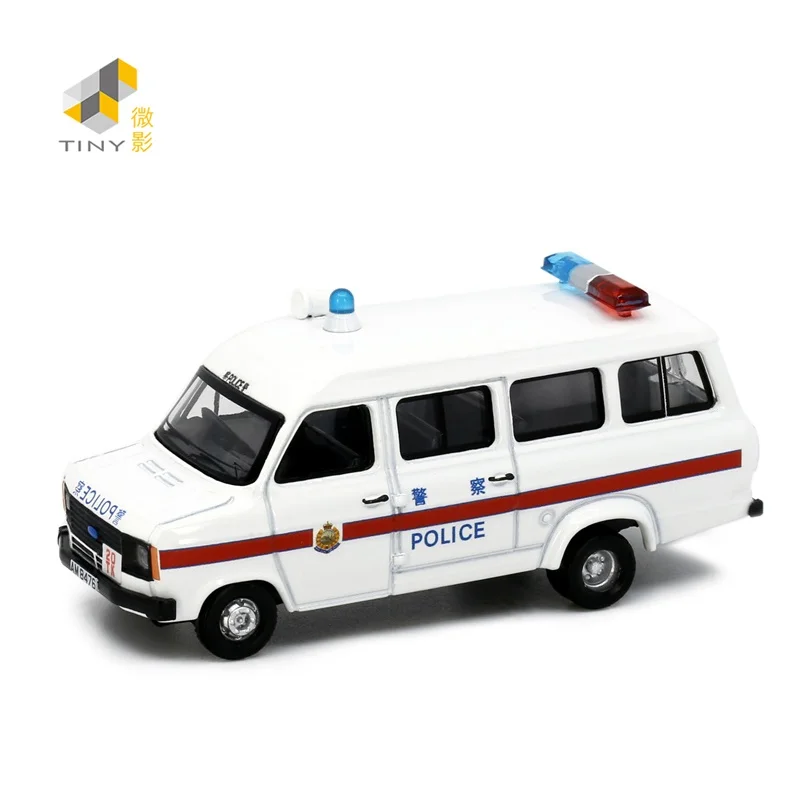 Tiny 1:76 1980'S Police Van NO.184 Alloy Simulation Model Car