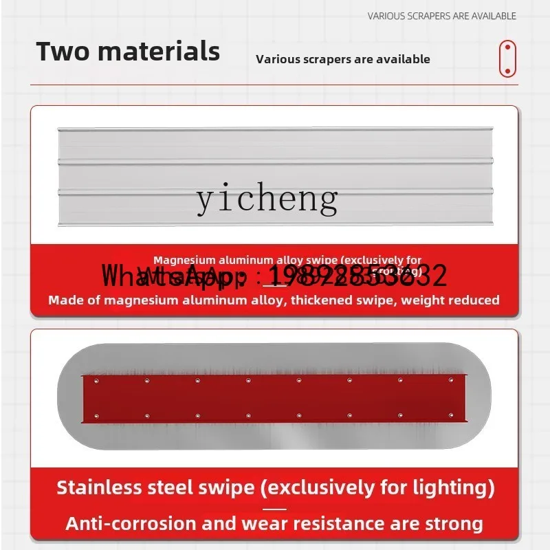 ABB Beton große Kelle Nivellierung und leichte Zementpflaster Push-Pull kleine Kelle Schaben Nivelliergerät