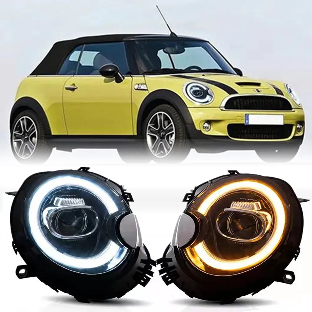 Image of Komplette LED-Scheinwerfer-Einheit für Mini Cooper R56 R57 R58 R59 2007-2013 Vordere DRL-Projektorlampe Plug-and-Play IP67 1 Paar
