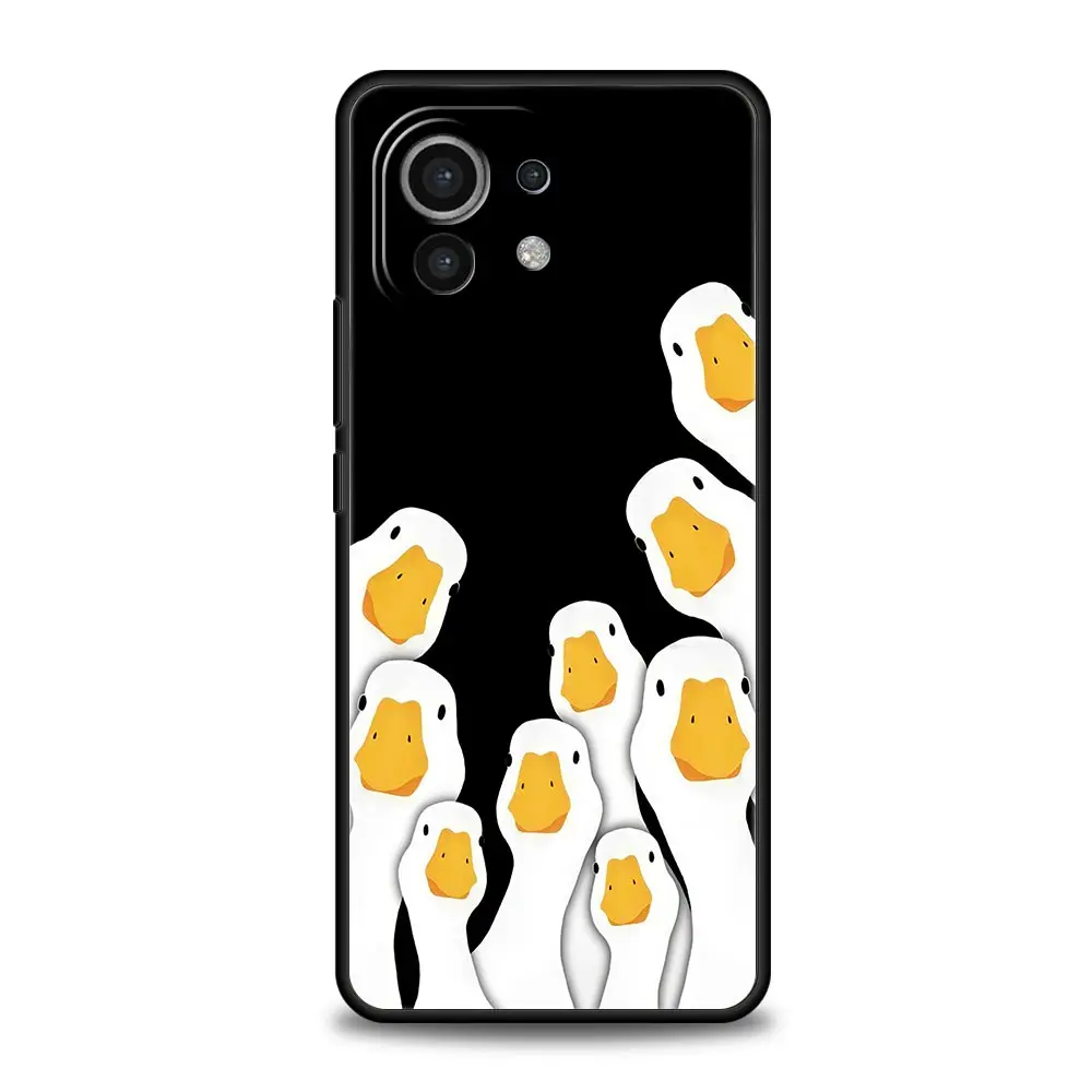 Coque de téléphone de luxe Duck Art, coque en silicone pour Xiaomi 14 13T 12T Pro 12 13 11 Ultra Mi Note 10 Lite 10T 5G 11X Pro 11T 11i 9T