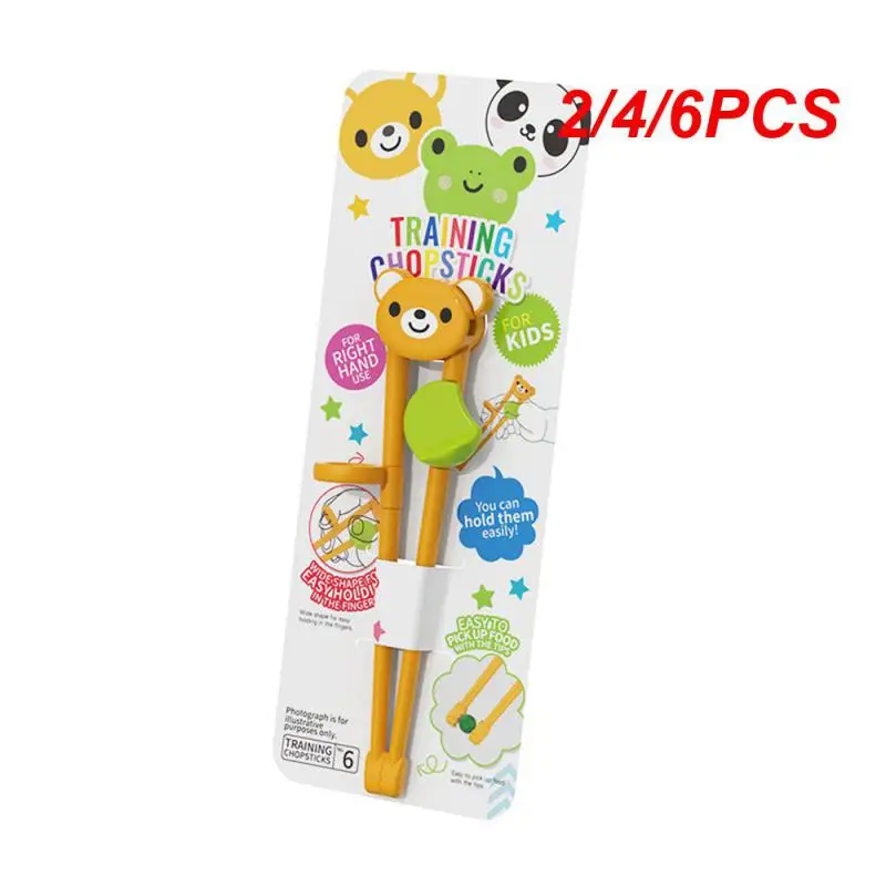 2/4/6PCS Cutlery Training Chopsticks Easy To Use Cute And Interesting Rich And Colorful Best Seller Bpa Free Highest Rated