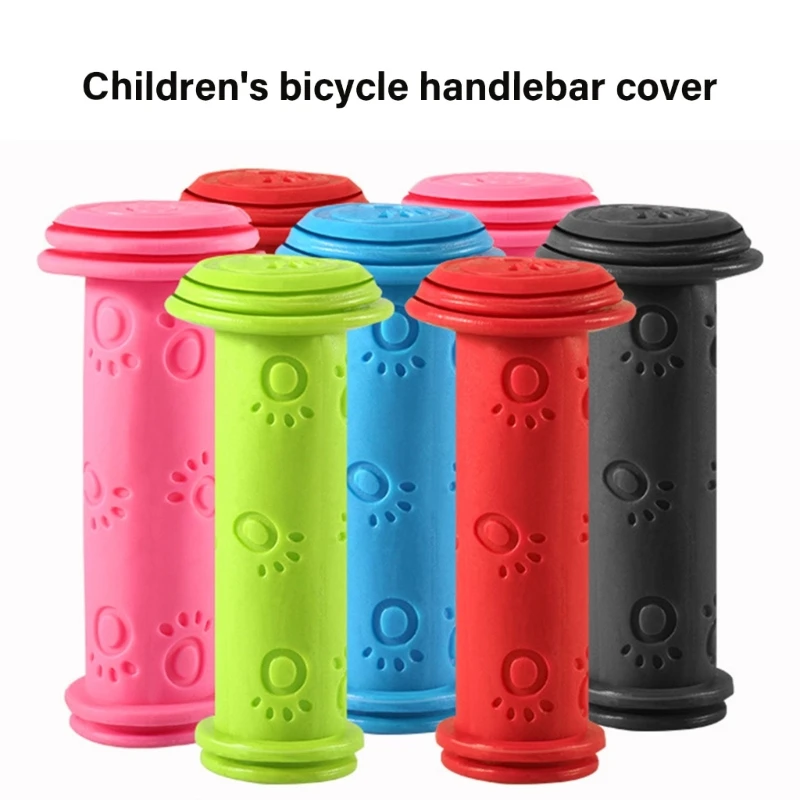 Poignées guidon vélo pour enfants, antidérapantes, poignées Tricycle, installation facile, poignées vélo colorées