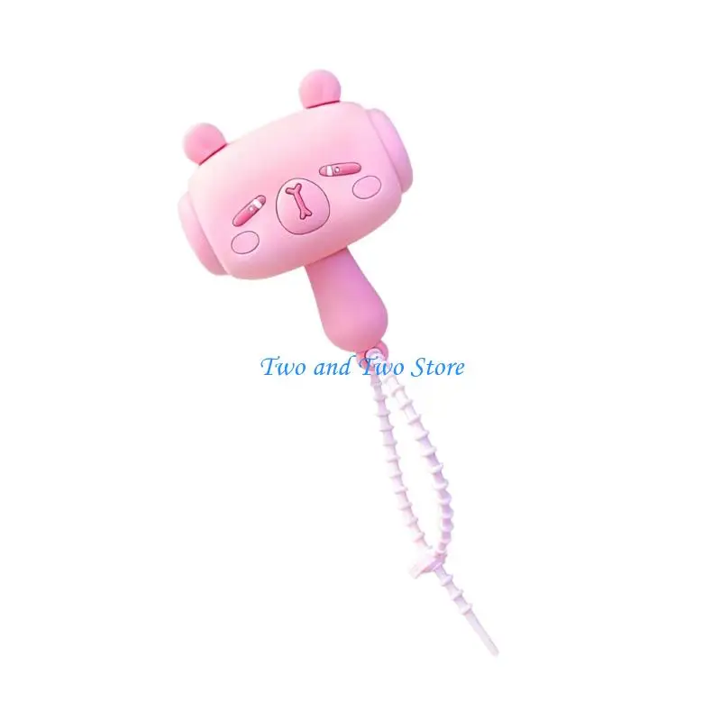 HX6F Capybaras Keychain Shake To Sound Fun Novelty Silicone Toy Gift For Kids