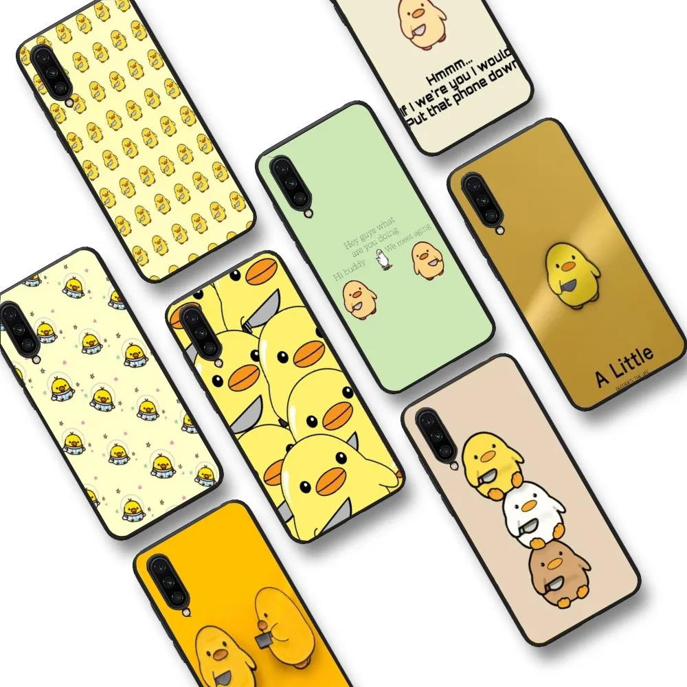 Cute Duck Holding a Knife Phone Case For Xiaomi Mi 5X 8 9 10 11 12 lite pro 10T PocoX3pro PocoM3 Note 10 pro lite