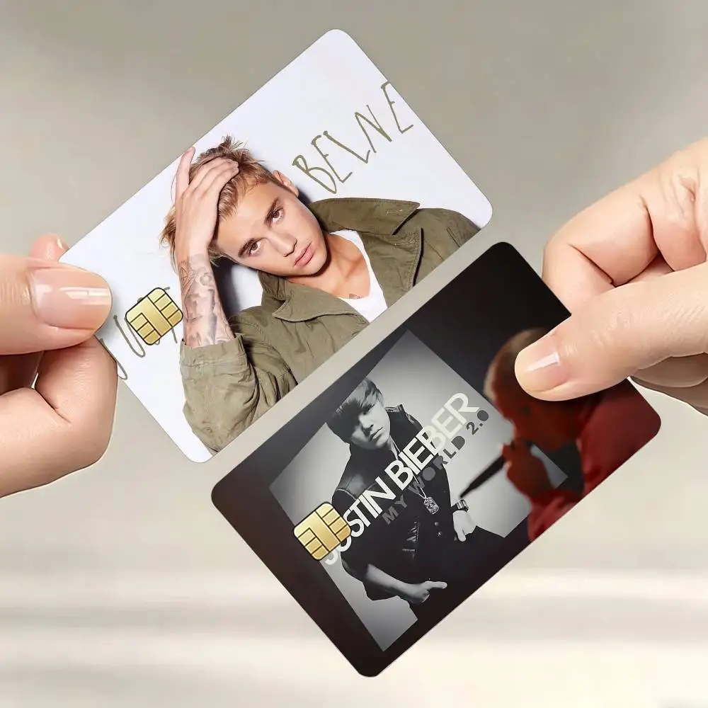 

J-Justin B-Bieber Credit Card Skin Stickers For VISA Bank Bus Metro Access Card Protective Film Cover Sticker