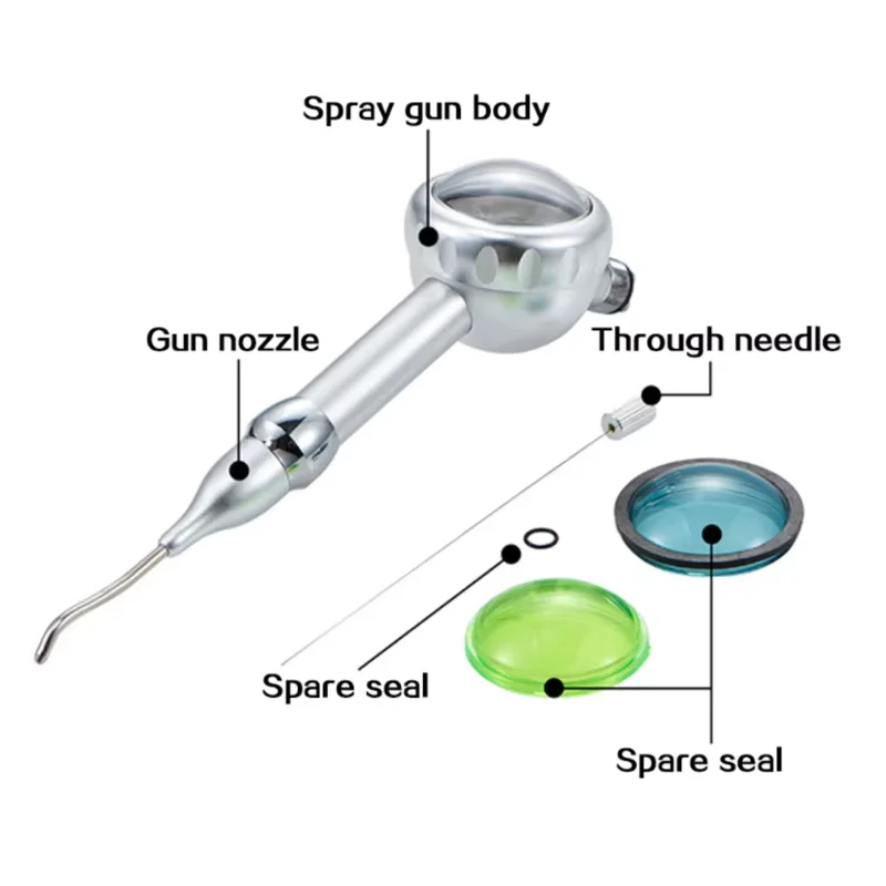 Airflow Jet Dental Bicarbonate 2/4 Holes Dental Sandblaster Air Polisher Unit Pistolet do piaskowania Akcesoria stomatologiczne