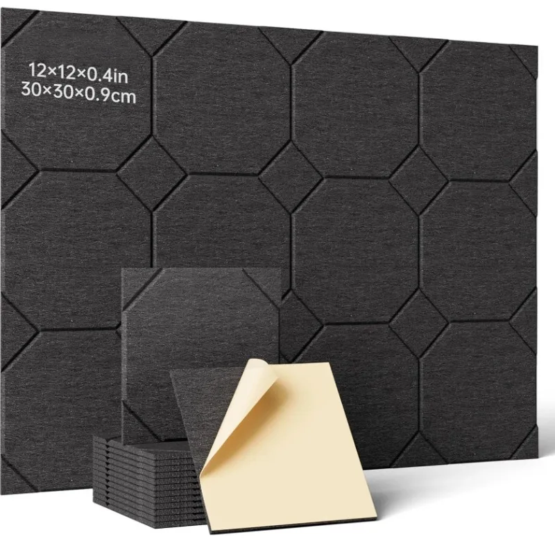 

Square Sound-absorbing Board Self-adhesive Wall Stickers Decoration Recording Studio Game Hall Sound Insulation Felt Wallboard