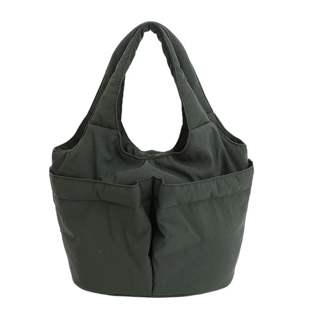 

Underarm Bag Folded Bucket Bag Large Capacity Multi-pouch Simple Commuting Tote Bag Quick-dry Solid Color Solid Color Handbag