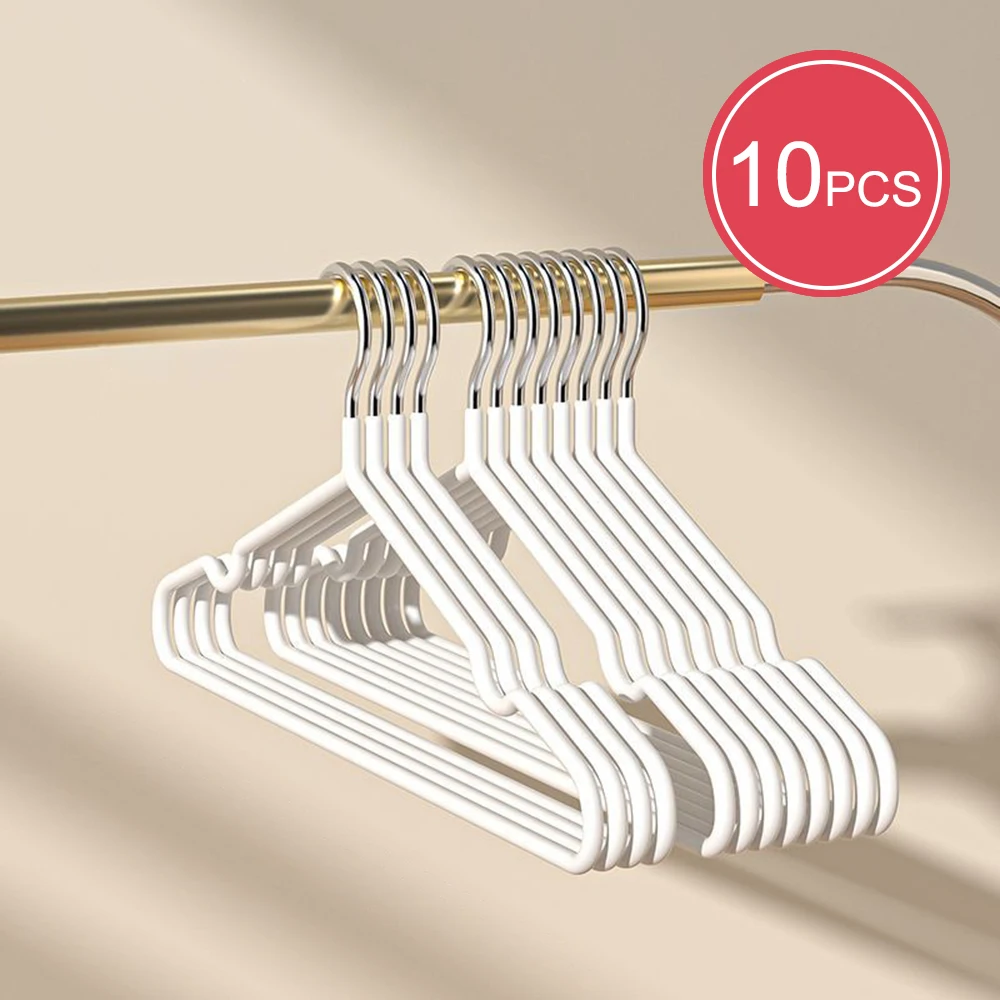 Niet-markerende kleerhangers voor thuisgebruik Antislip drooghangers Metaal Dikke kleerhangers Opslag Slaapkamers Kasten Volwassen cl