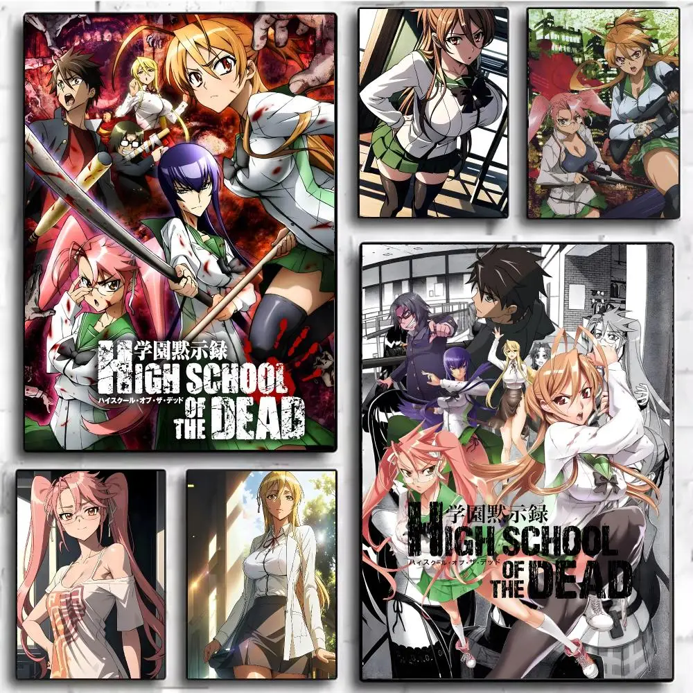 Apocalyptic Zombie Gritty H-Highschool Of The Dead Poster Modern Home Decor & Interior Design | Wall Art Collection
