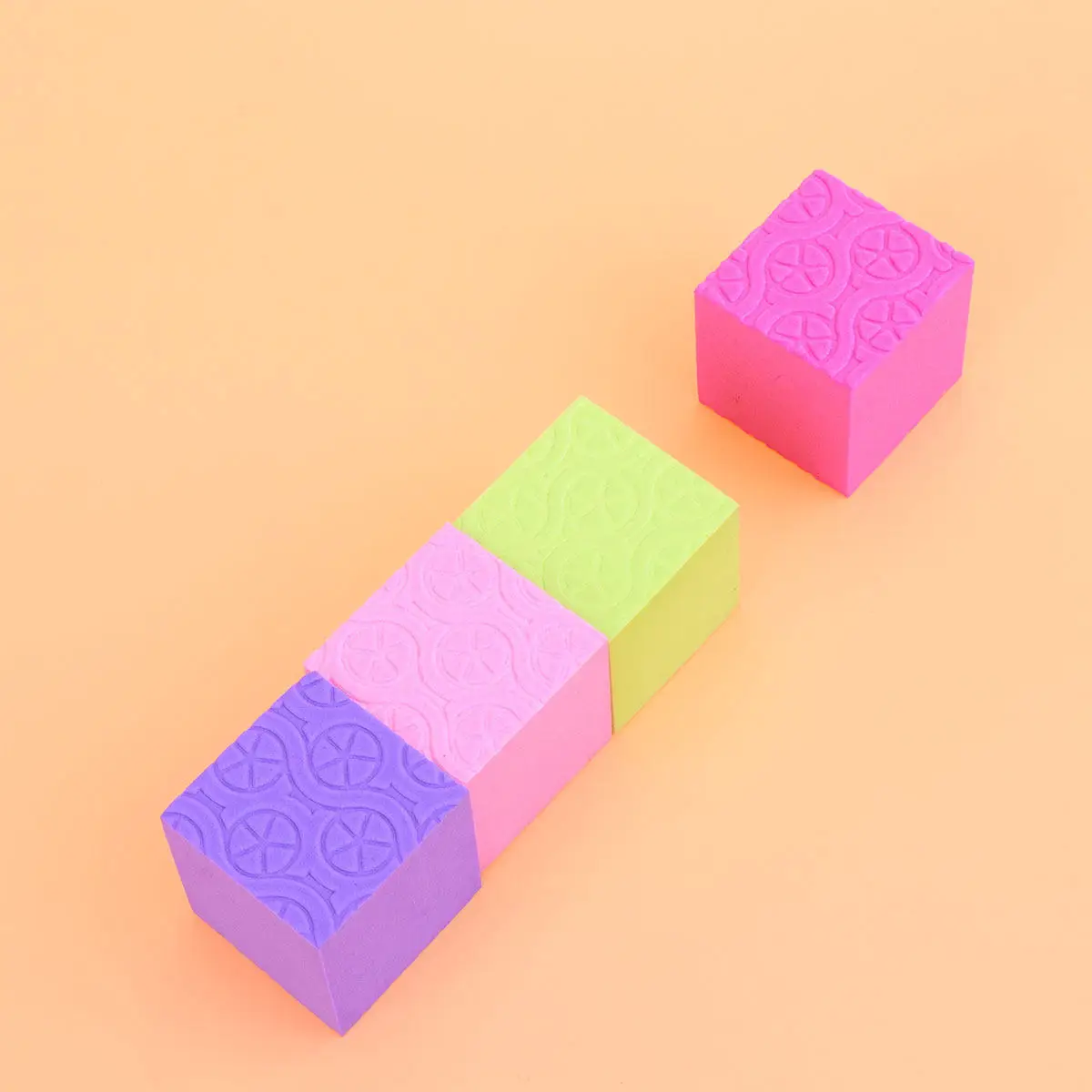 50Pcs Colorful Eva Foam Cube Blocks Kids Study DIY Small Craft Cubes 3.5cm Random Color Early Development