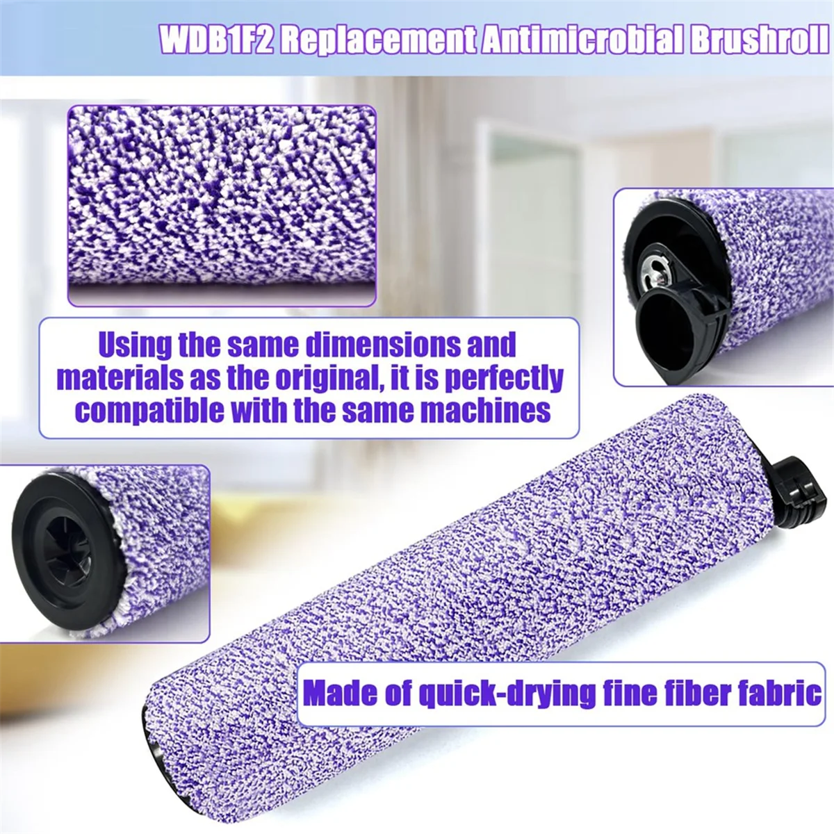 Replacement Brushroll & Filter Bundle for AW201 WD201 WD201 WD101 WD100 WD201C WD101C Vacuum Cleaner Parts