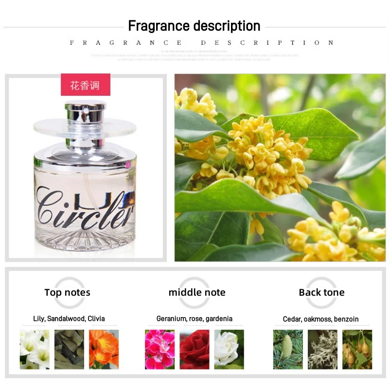 Rotating Perfume for Men and Women, Long-lasting Fragrance, Fresh Eau De Toilette 50ml, Covering Odor and Exuding Charm