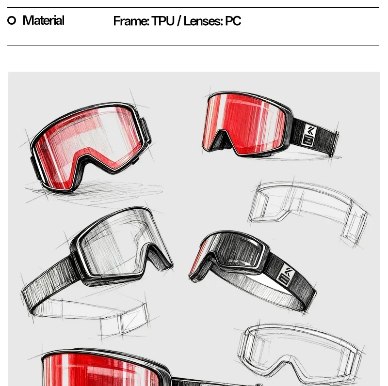 Kapvoe Hot Flip Over Magnetische Photochrome UV400 Schneebrille Ski Herren Schneemobil Antibeschlag Snowboardbrille Damen Skiausrüstung – Detail 39