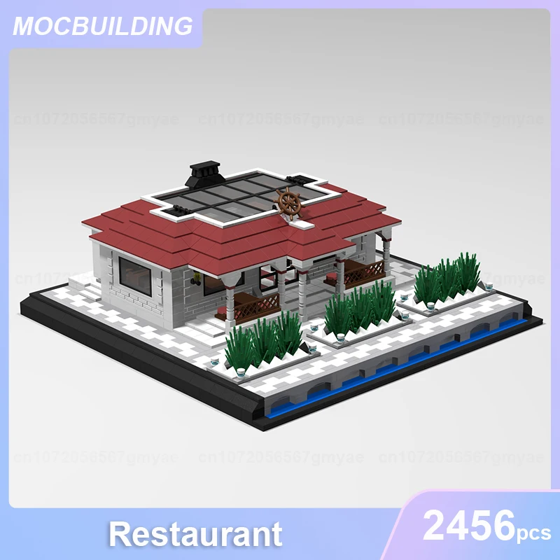 Restaurant Model MOC Building Blocks DIY Assemble Bricks Architecture City View Educational Creative Collect Toys Gifts 2456PCS