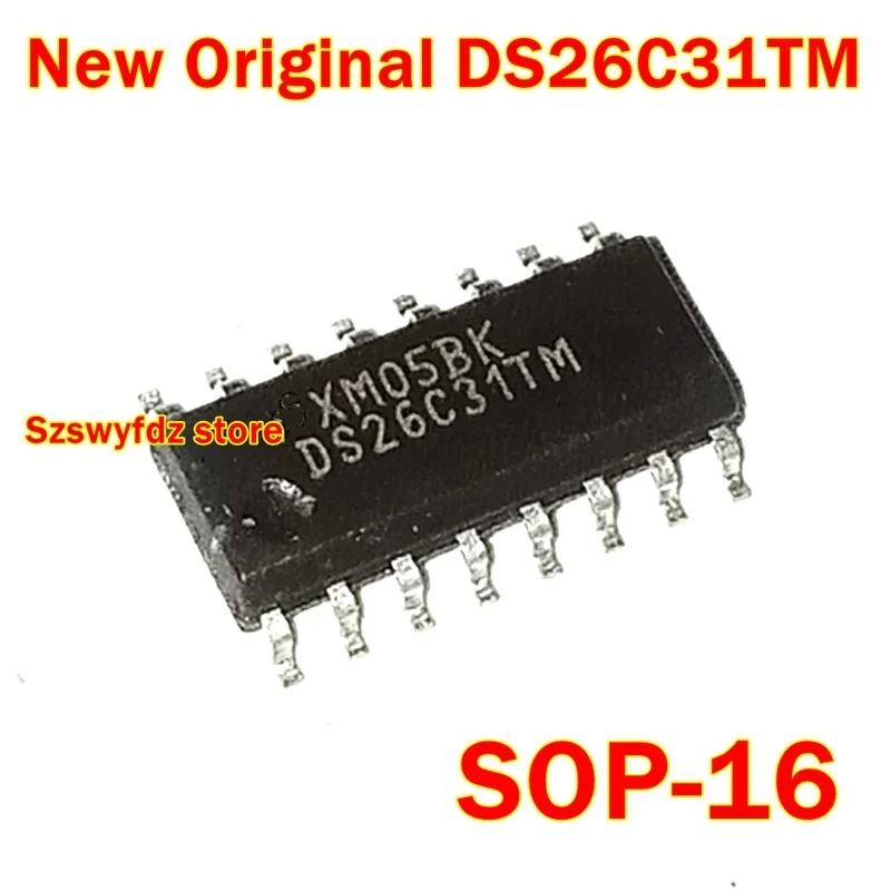 

2pcs to 100pcs New Original DS26C31TM/NOPB DS26C31TMX DS26C31TM SOP-16 CMOS Quad TRI-STATE Differential Line Driver