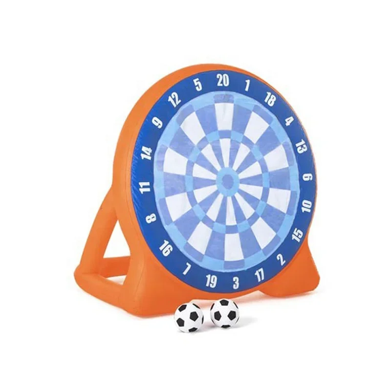 Factory OEM Kickball Inflatable Dartboard Soccer Dart Board Soccer Game Inflatable Sport Toy with 2 Balls for Kids and Adults