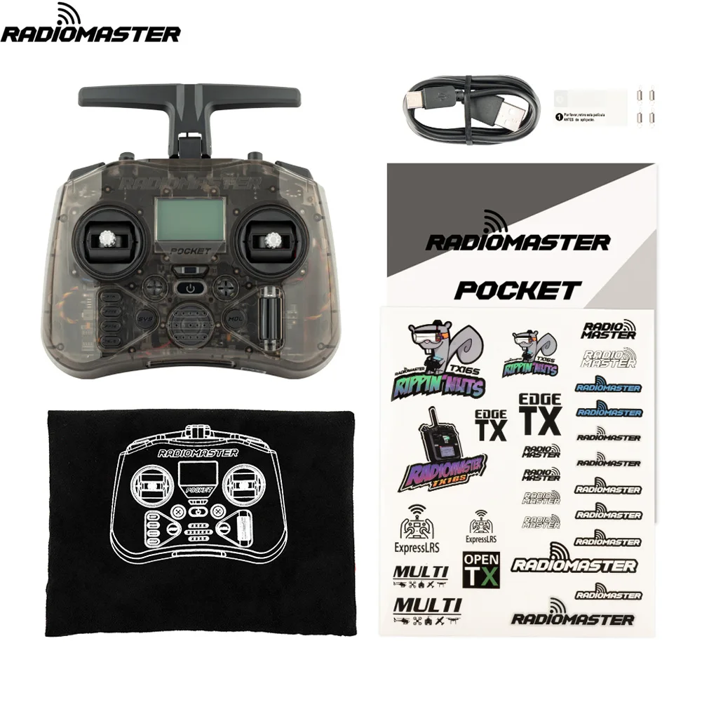 Radiomaster Pocket Remote Control Radio System FPV Traverse Aircraft Model Portable Personalized ELRS CC2500 Protocol