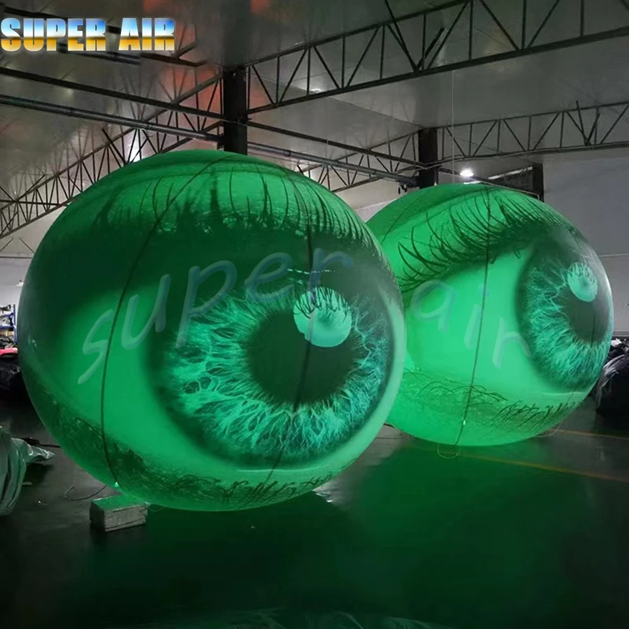 New desgin ant colorful led lighting inflatable eyes model for advertising decoration