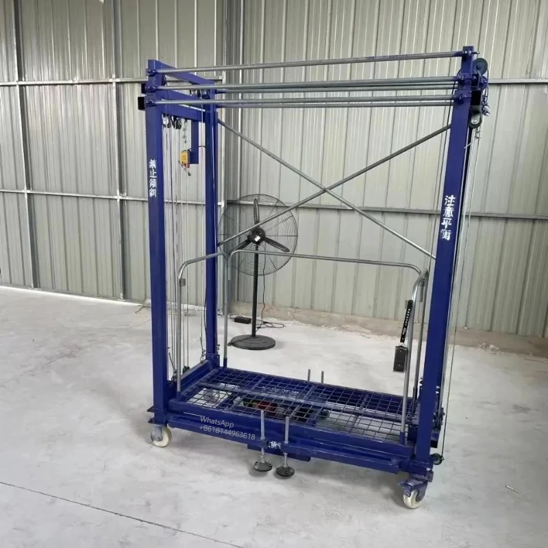 

FOB Electric Scaffolding Hoist Wireless Remote Control Lifting and Quick Folding Platform Construction Site Brick Machine Hoist