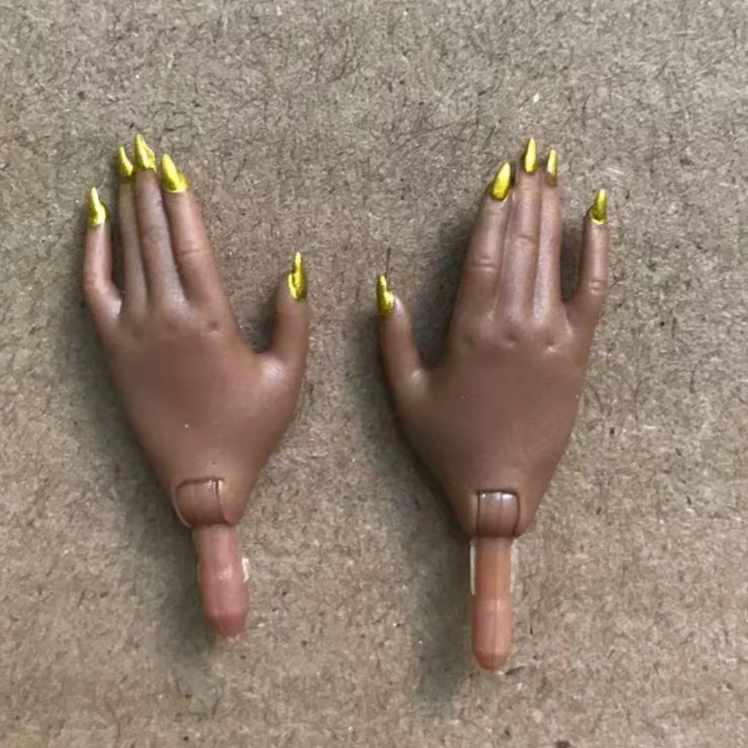 Ręce dla lalek z kolorowym lakierem do paznokci Biały Brązowy Beżowy Czarny Części dla lalek Oryginalne Akcesoria dla lalek Fashion Sister