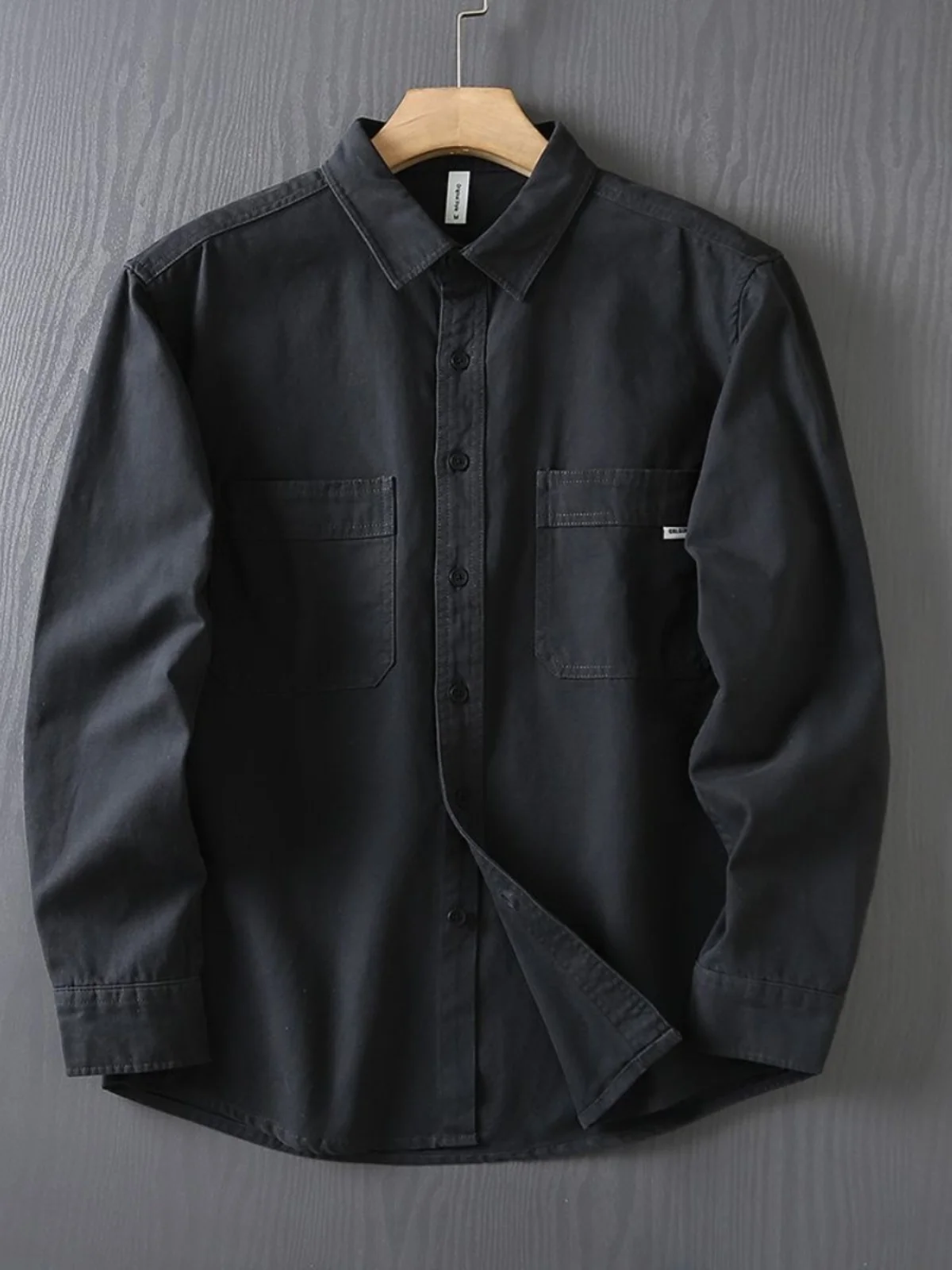 

Молодежная повседневная хлопковая рабочая рубашка, мужская свободная верхняя одежда, тонкая износостойкая одежда для ранней осени, модный брендовый японский ретро-стиль