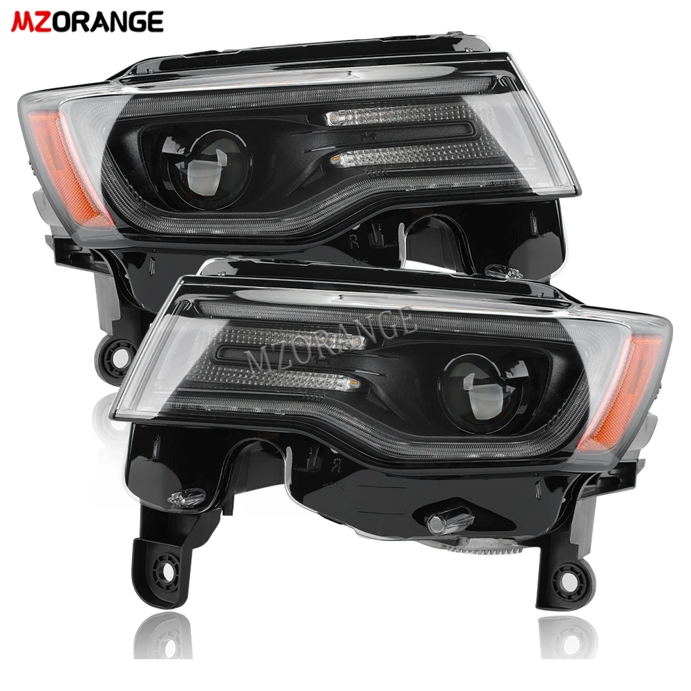 Headlights for Jeep Grand Cherokee 2016-2021 Headlamps DRL Low Configuration to High Configuration Automobile Parts Assembly