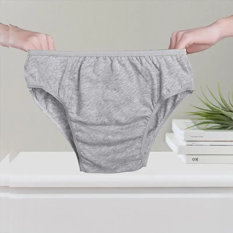 5Pcs/pack Male Female Business Trips Portable Disposable Pure Cotton Underpants Pregnant Women Postpartum No-Clean Underpants