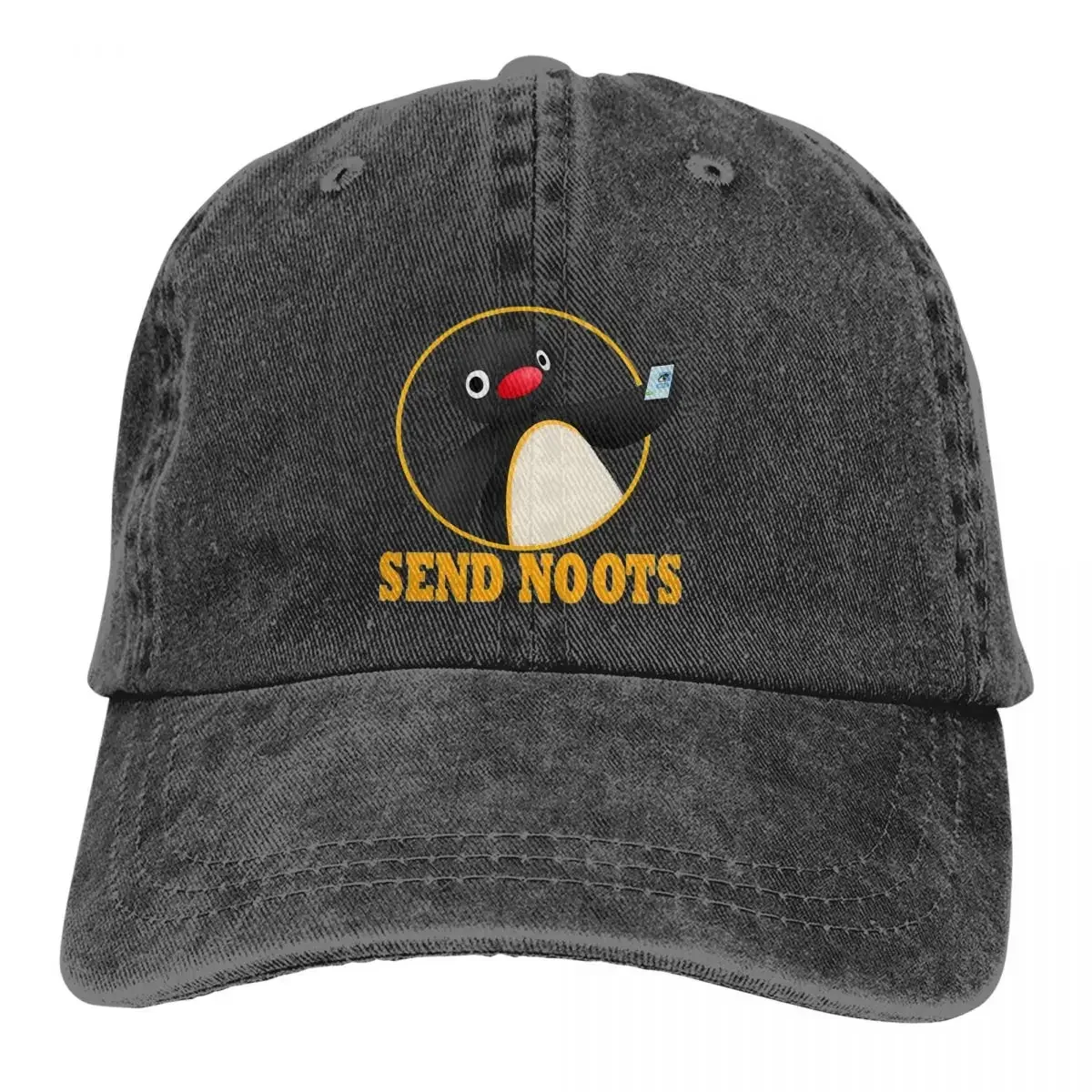 Summer Cap Sun Visor Send Noots Hip Hop Caps Pingu Pinga Penguin TV Cowboy Hat Peaked Hats