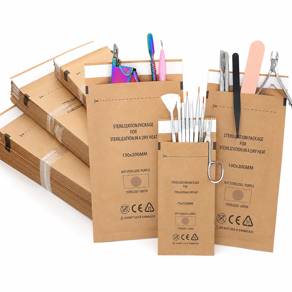 50/100pcs Disposable Sterilization Disinfection Bag Self-Sea