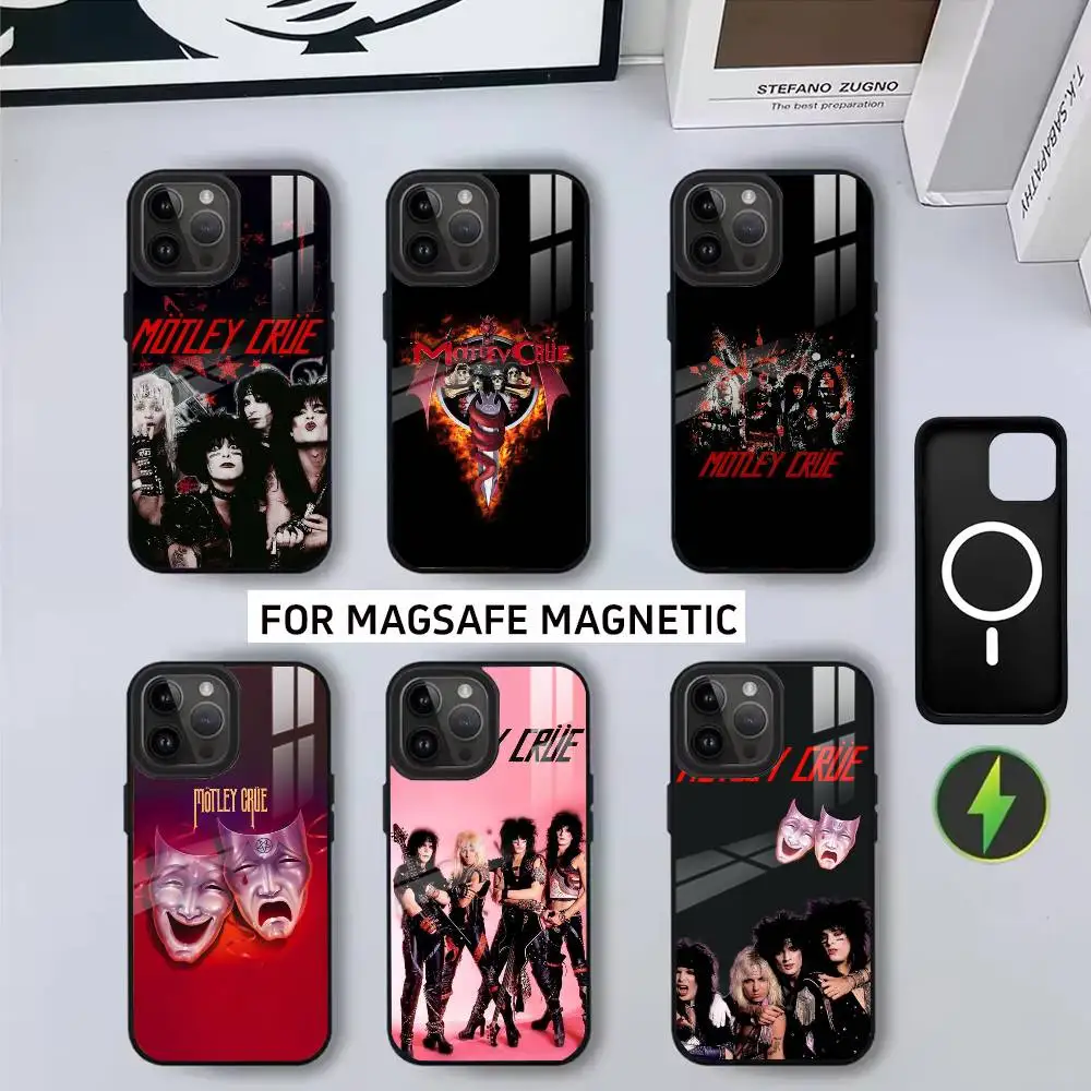 

M-MotleyS Rock C-CrueS band Phone Case For iPhone17,16,15,14,13,12,11 Plus,Pro Magnetic with Magsafe Wireless Charging