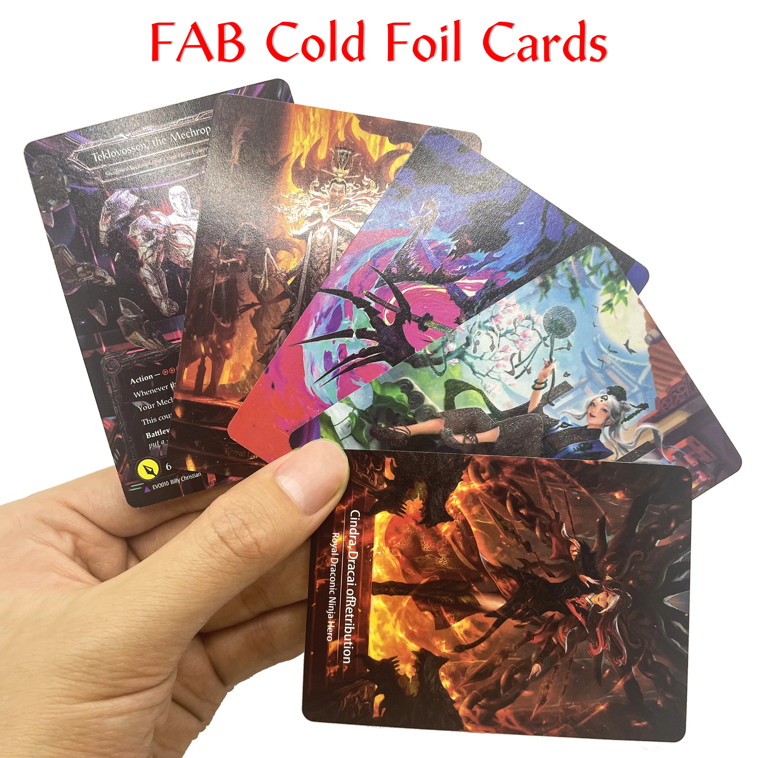 

FAB Proxy Card Cold Foil Collection Cards Command and Conquer Arakni Flick Knives For Entertainment battles TCG Game Cards