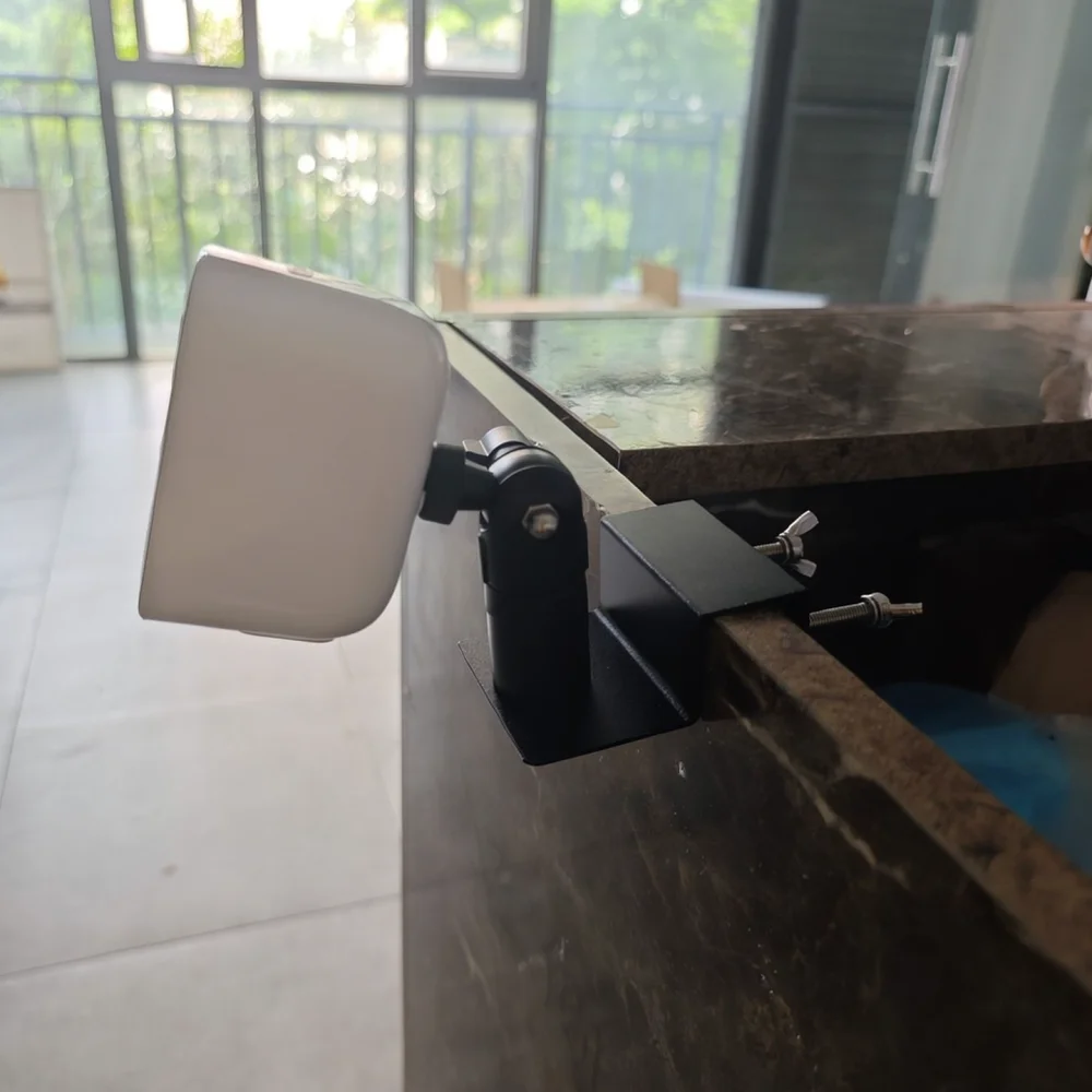 Universal Gutter Support Bracket For Security Camera Solar Panel Drill Free Metal Holder Weatherproof Outdoor Stand
