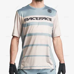 RACE FACE-Mountain Bike Shirt, Long Sleeve, MTB Jerseys, Off Road Motocross, Downhill Jersey, MX Motorcycle Cycling