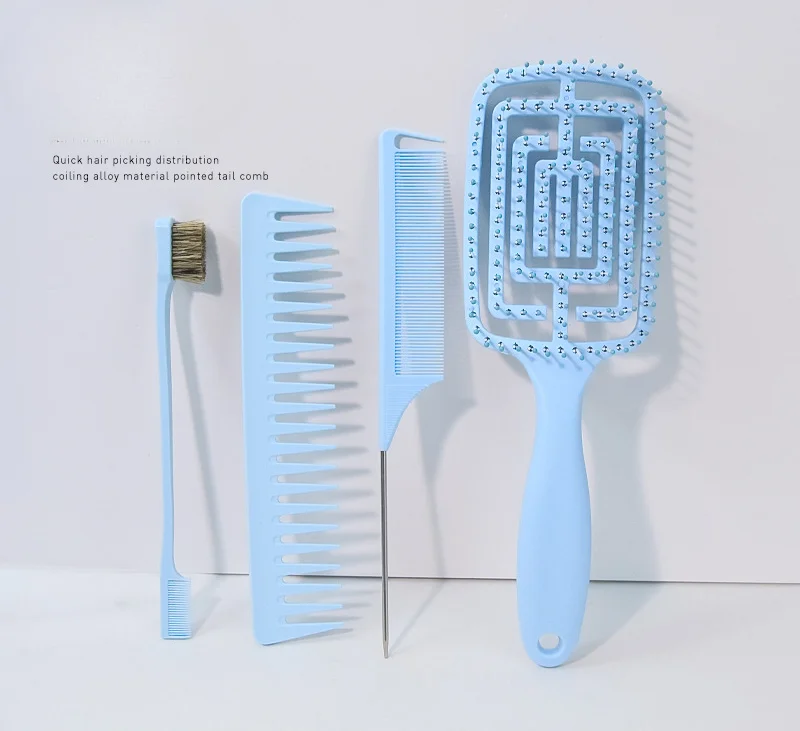 High Quality Professional Plastic Hairdressing Combs, Anti-Static, Fine Cutting, Household Wet and Dry