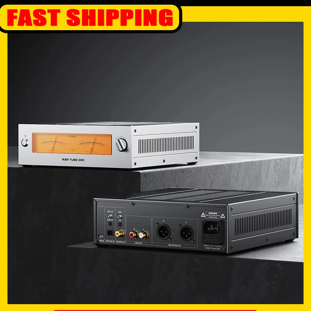 

FiiO WARMER R2R Tube DAC/Amp, Fully Balanced 24Bit R2R Architecture, JJ E88CC Tube Buffer, USB/Optical/Coaxial Inputs