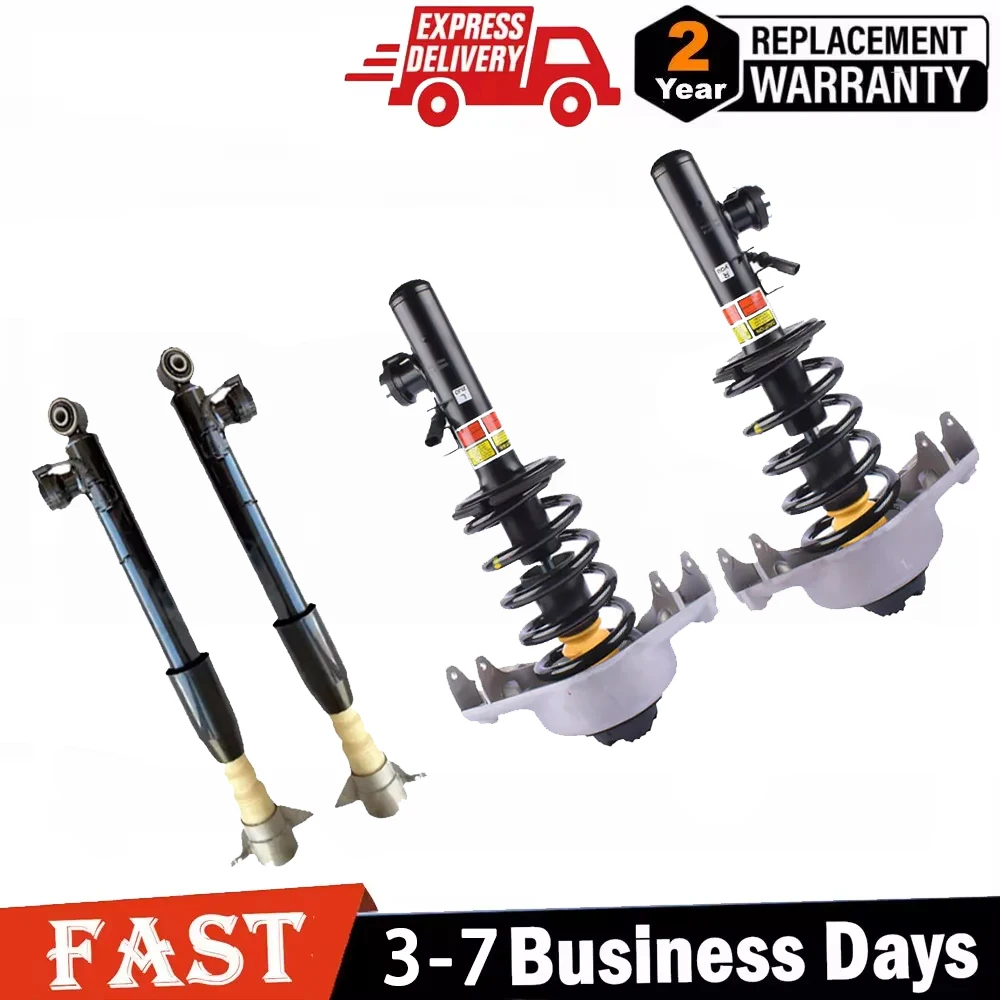 4x Front & Rear Shock Struts Assys w/o Electric Sensor For Audi Q5 SQ5 2009-2017