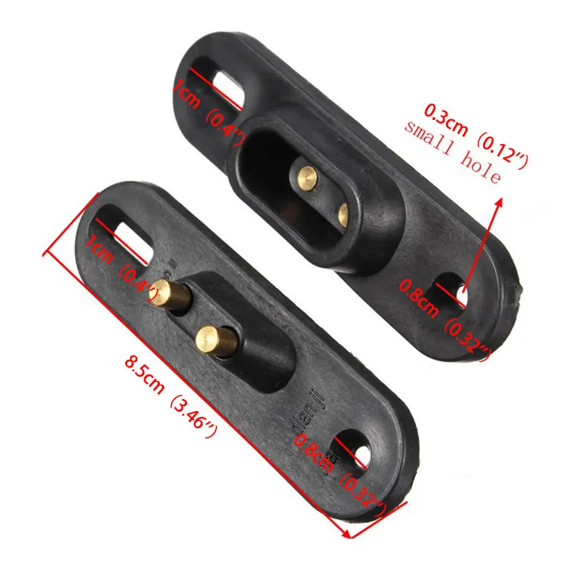 2Pcs Car Sliding Door Contact Switch Van Alarm Central Locking Systems With Mounting Templates Crimp Terminals For VW For FORD